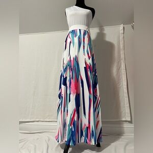 High Waist Maxi Skirt Handmade Size S/M Spandex Polyester Blend New No Tag